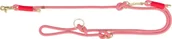 Smycze dla psów - TRIXIE Soft Rope Smycz regulowana dla psa - czerwony/kremowy - miniaturka - grafika 1