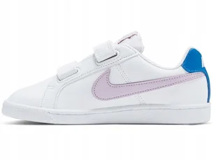 Buty Dziecięce Sportowe NA RZEPY Nike Court Royale 833536-108 r. 34 - Buty dla dziewczynek - miniaturka - grafika 1