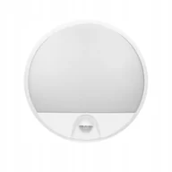 Lampy sufitowe - Plafon Led Agat 10W 4000K IP54 biały czujnik ruchu - miniaturka - grafika 1