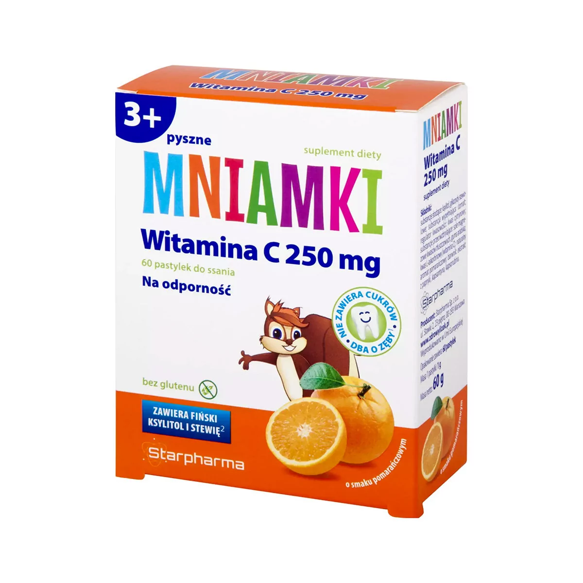 Starpharma Mniamki Witamina C 250 mg x 60 pastylek do ssania