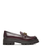 Półbuty damskie - Lasocki Loafersy CEO-WI33-CSA538-SANDY-43 Bordowy - miniaturka - grafika 1