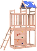 Place zabaw - vidaXL Wieża zabaw Brązowy 110,5 x 52,5 x 215cm Lekkie drewno douglasowe - miniaturka - grafika 1