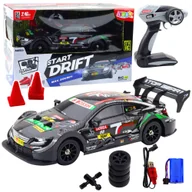 Samochody i pojazdy dla dzieci - Samochód Wyścigowy Auto Do Driftu RC Czarny Karbon 30km/h 1:16 LEAN Toys - miniaturka - grafika 1