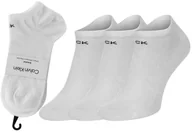 Skarpetki damskie - CALVIN KLEIN SKARPETKI STOPKI 3 PARY WHITE 701218768 002 - Rozmiar: 37-41 - miniaturka - grafika 1