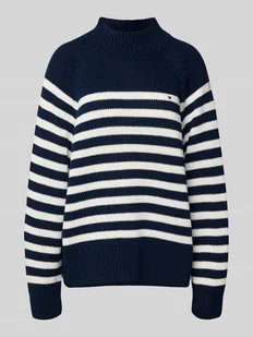 Sweter o luźnym kroju z dzianiny z czystej bawełny - Swetry damskie - miniaturka - grafika 1