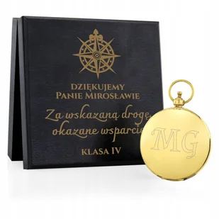 Kompas w szkatułce PREZENT dla NAUCZYCIELA grawer - Zestawy upominkowe - miniaturka - grafika 1