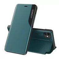 Etui i futerały do telefonów - Eco Leather View Case elegancki futerał etui z klapką i funkcją podstawki iPhone 13 mini zielony - miniaturka - grafika 1