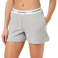 Spodenki damskie - Calvin Klein Damskie szorty do spania, szary, XL - miniaturka - grafika 1