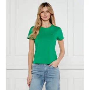 Tommy Hilfiger T-shirt Slim Fit - Koszulki i topy damskie - miniaturka - grafika 1