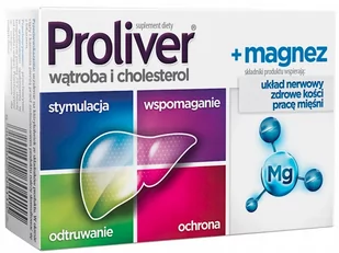 Aflofarm FARMACJA POLSKA SP. Z O.O. Proliver + Magnez, 30 tabletek Wysyłka kurierem tylko 10,99 zł - Układ pokarmowy - miniaturka - grafika 1