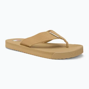 Japonki męskie Tommy Jeans Elevated Flip Flop tawny sand - Sport OUTLET - miniaturka - grafika 1