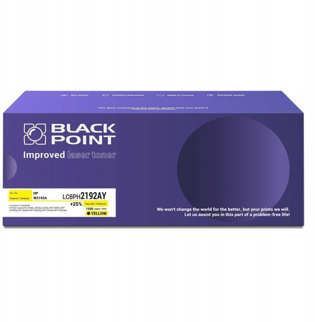 [LCBPH2192AY] Toner Black Point Color HP W2192A BLH2192AYBW