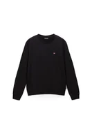 Bluzy męskie - felpa uomo napapijri balis crew 1 - np0a4fqw 0411 black - miniaturka - grafika 1