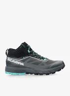 Buty trekkingowe damskie - Buty podejściowe damskie Scarpa Rapid Mid GTX - ant/turquoise - miniaturka - grafika 1