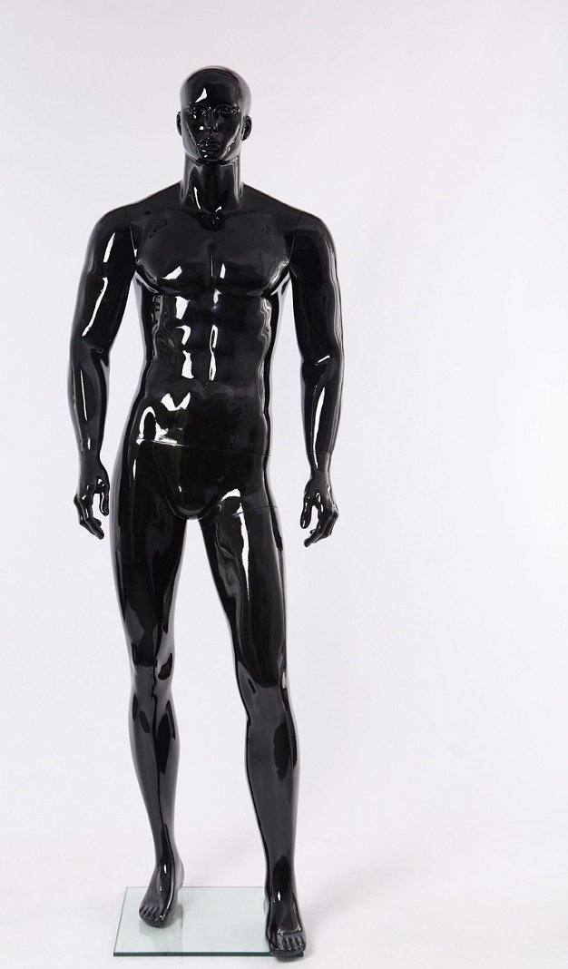 Manekin abstrakcyjny Euroton XM-11H czarny lakierowany na wysoki połysk