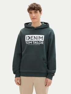 Tom Tailor Denim Bluza 1041482 Zielony Regular Fit - Bluzy męskie - miniaturka - grafika 1