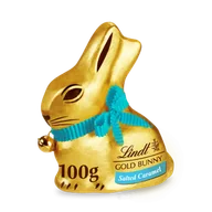 Inne słodycze - Królik czekoladowy Lindt Gold Bunny Słony Karmel 100g - miniaturka - grafika 1