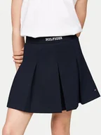 Spódnice - Tommy Hilfiger Spódnica Monotype KG0KG08111 Granatowy Regular Fit - miniaturka - grafika 1