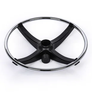 Pierścień podporowy do krzeseł roboczych, stal chromowana, 450 mm - Meble modułowe i akcesoria - miniaturka - grafika 1