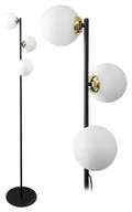 Lampy stojące - Lampa Podłogowa Szklana Kula Złota Loft 165 CM Led - miniaturka - grafika 1