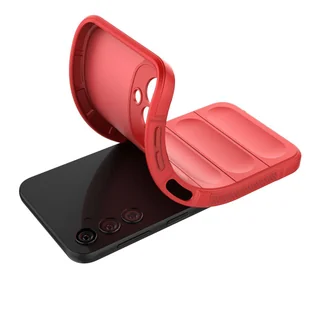 Magic Shield Case etui do Samsung Galaxy A24 4G elastyczny pancerny pokrowiec czerwone - Etui i futerały do telefonów - miniaturka - grafika 4
