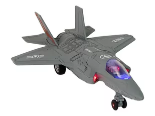 Samolot Napęd Frykcyjny Światła Dźwięki 1:72 Ciemny Szary - Modele zdalnie sterowane - miniaturka - grafika 4