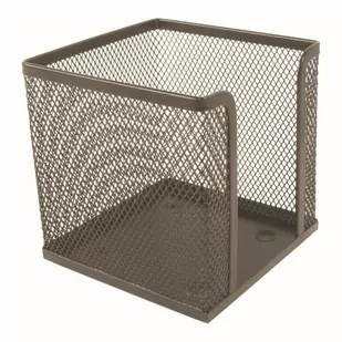 TETIS Pojemnik do karteczek czarny BV506-V - Przyborniki na biurko - miniaturka - grafika 1