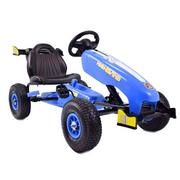 Jeździki dla dzieci - Super-Toys Gokart Na Pedały Koła Pompowane Hamulce/g203 G-202-J.NIEBIESKI - miniaturka - grafika 1