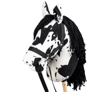 Skippi Hobby Horse - w plamy - czarne plamki - koń na kiju - kantar - Księgarnia OUTLET - miniaturka - grafika 1