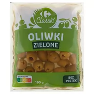 Warzywa w marynacie - Carrefour Classic Oliwki zielone bez pestek 195 g - miniaturka - grafika 1