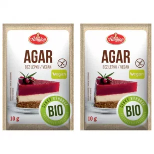 Amylon Agar - agar bezglutenowy Zestaw 2 x 10 g Bio - Dodatki do ciast w proszku - miniaturka - grafika 1