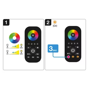 SLC SmartOne ZigBee pilot 4-kanałowy RGB RGBW - Systemy inteligentnych domów - miniaturka - grafika 2