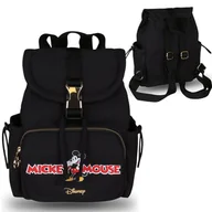 Torebki damskie - Myszka Mickey Disney Czarny plecak, mały damski plecak 28x15x23cm - miniaturka - grafika 1
