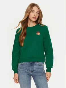 ONLY Bluza Yda Xmas 15270956 Zielony Regular Fit - Bluzy damskie - miniaturka - grafika 1