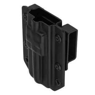 DOUBLETAP GEAR - Kieszeń Kydex OWB na stazę CAT7 - With Cross - Czarna - Odzież taktyczna i umundurowanie - miniaturka - grafika 2