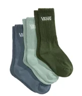 Skarpetki damskie - Skarpety Dziecięce VANS Spooky Crew Grey Olive (3 pary)VN000Q1PEMW1 XXS - miniaturka - grafika 1