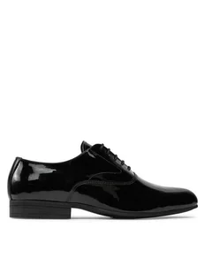 Calvin Klein Półbuty Oxford Pat HM0HM01600 Czarny - Półbuty męskie - miniaturka - grafika 1