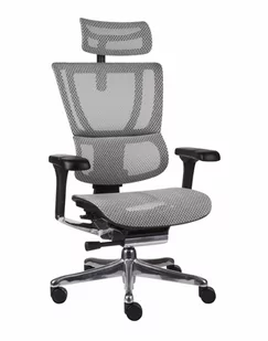 Fotel biurowy, krzesło biurowe Fotel Ioo 2 BS Grey - Fotele i krzesła biurowe - miniaturka - grafika 1