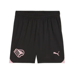 Młodzieżowe szorty Palermo F.C. PUMA Black Team Light Pink - Piłka nożna - miniaturka - grafika 1