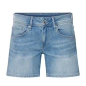 Spodenki damskie - Spodenki damskie Pepe Jeans Siouxie jeansowe shorty boyfriend-W28 - miniaturka - grafika 1