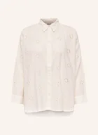 Koszule damskie - Only Koszula Z Dziurkowanej Koronki weiss - ONLY - miniaturka - grafika 1