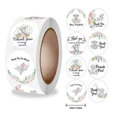 Scrapbooking - Naklejki Ozdobne Okrągłe Thank You Mix 100 Szt. - miniaturka - grafika 1