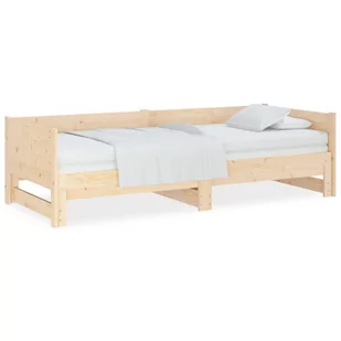 Lumarko Łóżko rozsuwane, lite drewno sosnowe, 2x(80x200) cm - Łóżka - miniaturka - grafika 3