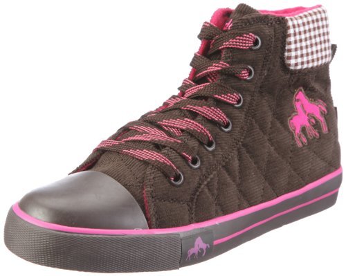 Pferdefreunde Luna 160107 dziewczęce sneakersy, brązowy - Braun Mokka Pink 2-28 EU