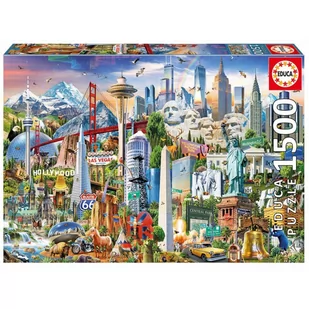 Educa 17670 1500 symbole Ameryki Północnej - Puzzle - miniaturka - grafika 1
