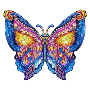 Puzzle Drewniane Gwiezdny Motyl L - Puzzle - miniaturka - grafika 1