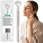 Masażery - Mini Masażer do Twarzy Szyi Podbródka Ust pod Oczy Roller Rolka Gua Sha - miniaturka - grafika 1