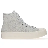 Trampki damskie - Buty Converse Chuck Taylor All Star Lift Platform Butterflies A07538C - szare - miniaturka - grafika 1