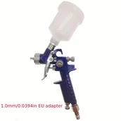 Inne - TEMU Mini Pistolet Natryskowy HVLP z Końcówką 0.8mm/1.0mm, Grawitacyjne Zasilanie Powietrzem do Precyzyjnych Poprawek na Samochodach, Meblach i - miniaturka - grafika 1