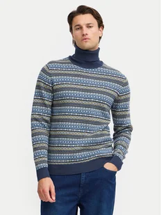 Blend Golf 20717856 Niebieski Regular Fit - Swetry męskie - miniaturka - grafika 1